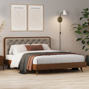 Carson carrington ullared wood and synthetic on sale rattan platform bed